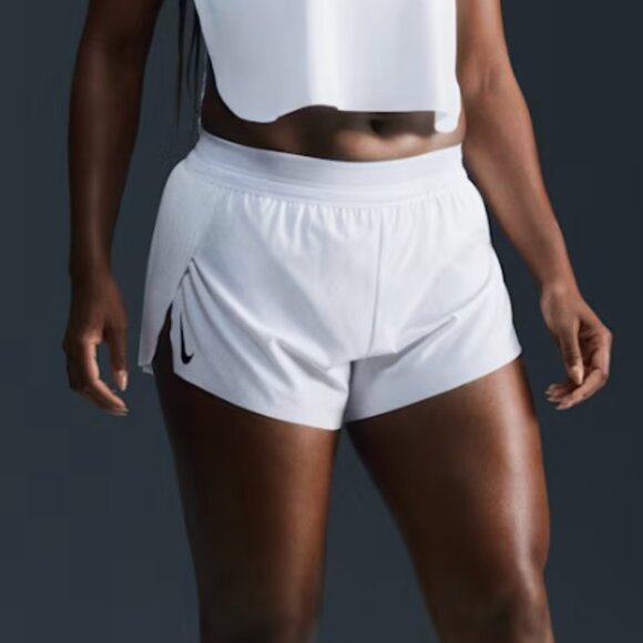 Nike Aeroswift Women's Dri-FIT ADV Mid-Rise 3" Brief-Lined Running Shorts White - Picture 1 of 2